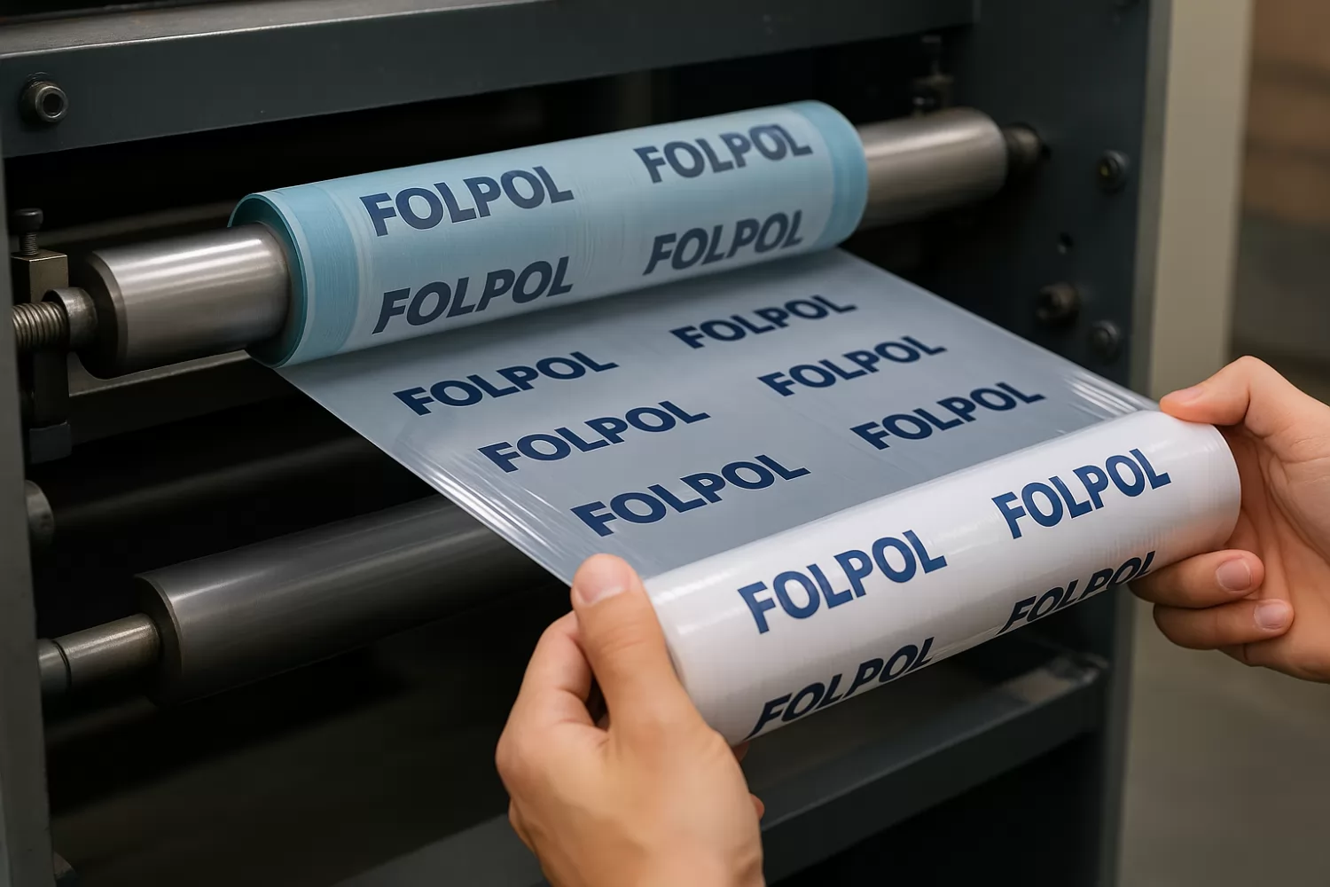 Twoje logo na folii stretch