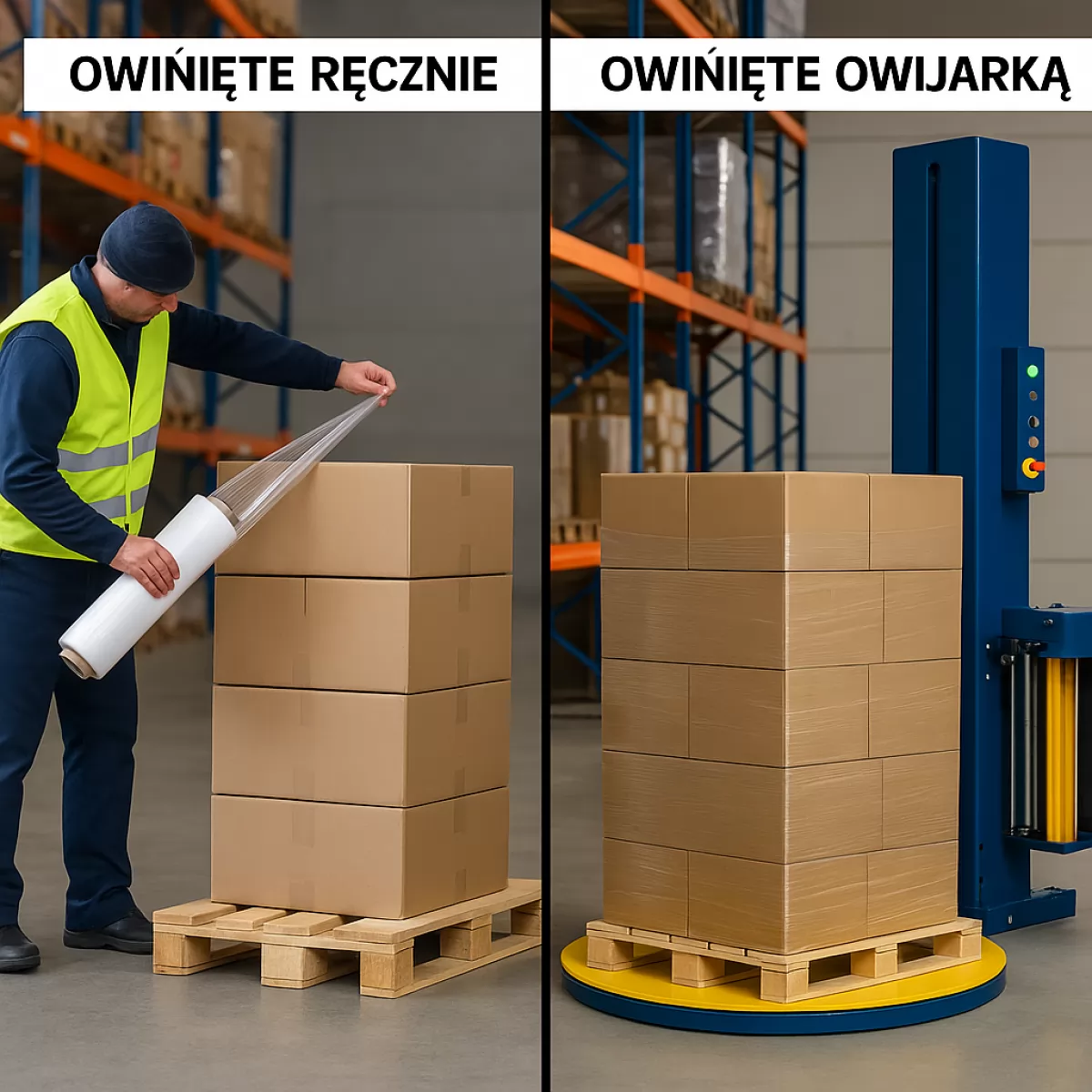 Owijarki do palet wynajem